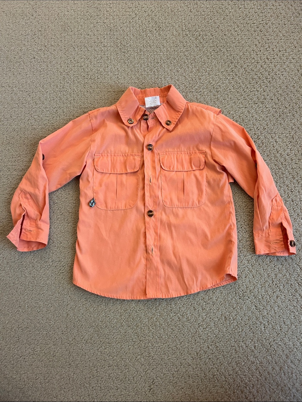 Prodoh Coral Orange Long-Sleeve Fishing Shirt